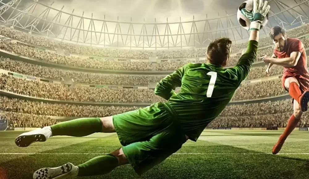 Kartu event olahraga dengan informasi pertandingan